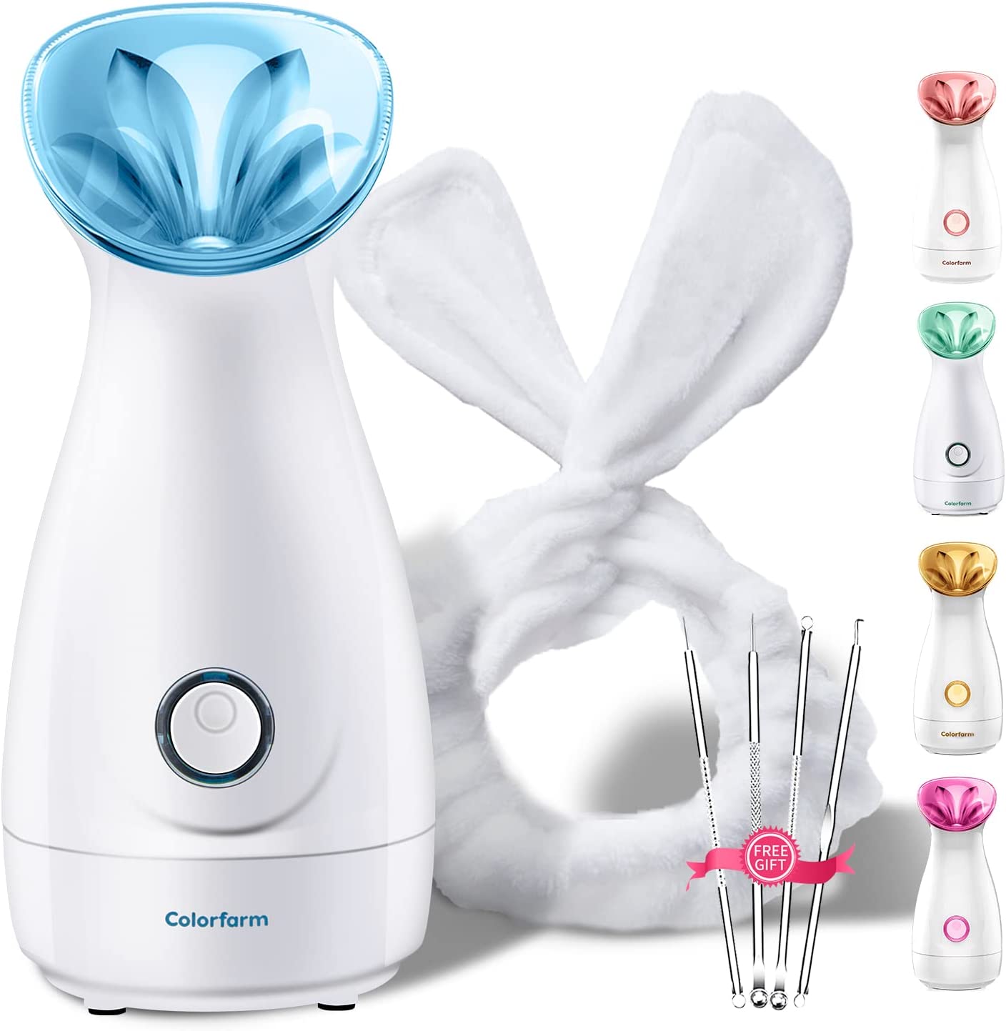 230816065607650_1 Facial Steamer Nano Ionic Hot Mist Face Steamer Home Sauna SPA Face Humidifier Atomizer for Women Men Moisturizing Unclogs Pores Spa Quality - Image 1